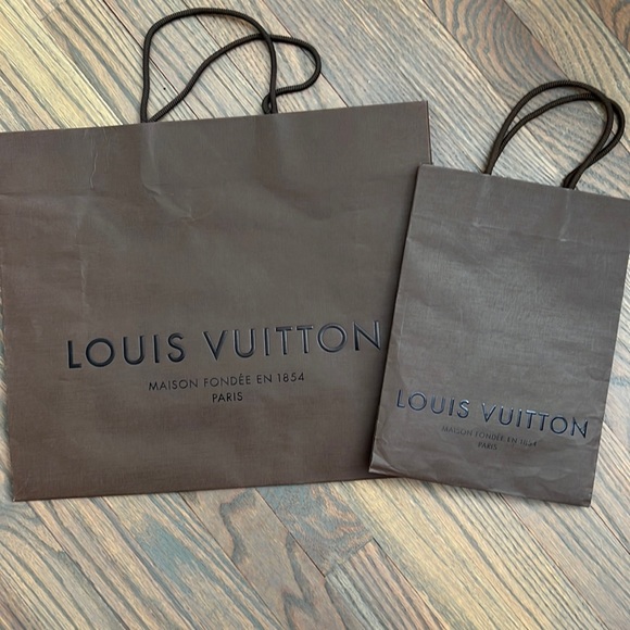 Louis Vuitton Other - Set of 2 Authentic Louis Vuitton store Shopping Bags - Medium and Small size